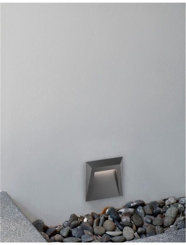 Nástěnná - NV 8403624 Venkovní nástěnné svítidlo LUTON tmavě šedý ABS LED 1.2W 3000K IP65 100-220V vč. driveru - NOVA LUCE - foto 1