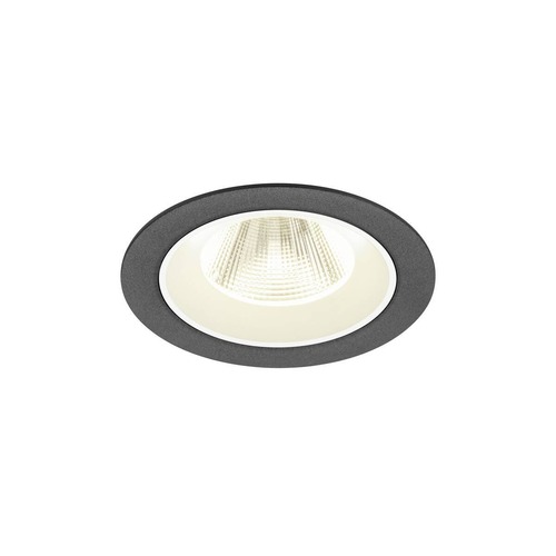 Kruhová - LA 1009632 NUMINOS® M Stropní vestavné svítidlo, 4000 K, 20°, IP20, kulaté, černé / bílé - BIG WHITE (SLV) - foto 1