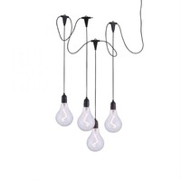 Vícečetná - LD 19094-18 ENNI LED závěsné svítidlo, černá, ochrana proti stříkající vodě, moderní, časovač 3000K - LEUCHTEN DIREKT / JUST LIGHT