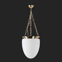 Dekorativní - OS MIR67476 MIRA R závěsné skleněné svítidlo mosaz leštěná / bílá IP40 3000 K 27W LED DALI (původní kód OS 67476) - OSMONT