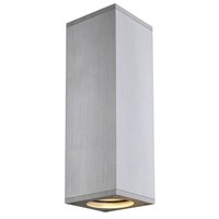 Nepřímé osvětlení - LA 1000329 THEO UP/DOWN QPAR51 nástěnné svítidlo kartáčovaný hliník max. 2x50W - BIG WHITE (SLV)