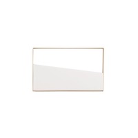 Dekorativní - FAN LED-ALBA-RT40 Nástěnné svítidlo LED ALBA bílá / zlatá 10W 1200LM CCT 25x3,5x40cm - FANEUROPE