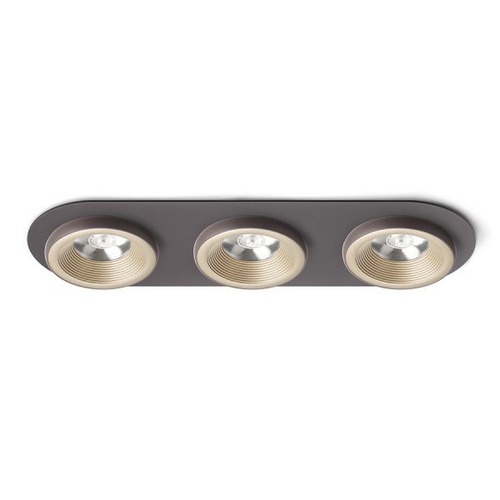 Hranatá - RED R13246 SHARM R III zápustná perleťová zlatá/hnědá 230V LED 3x10W 24° 3000K - RED - DESIGN RENDL - foto 1