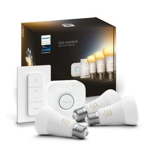 SmartHome Paul Neuhaus - PH 8719514291232 Hue Bluetooth LED White Ambiance set 3ks žárovek Philips + Hue Bridge + Hue Switch 8719514291232 E27 A60 8W 1100lm 2200-6500K stmívatelné - PHILIPS (929002468403) - foto 1
