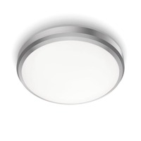 Kruhová - PH 8718699758844 LED Koupelnové stropní přisazené svítidlo Philips DORIS CL257 8718699758844 6W 640lm 4000K IP44 22cm niklové - PHILIPS (929002367601)