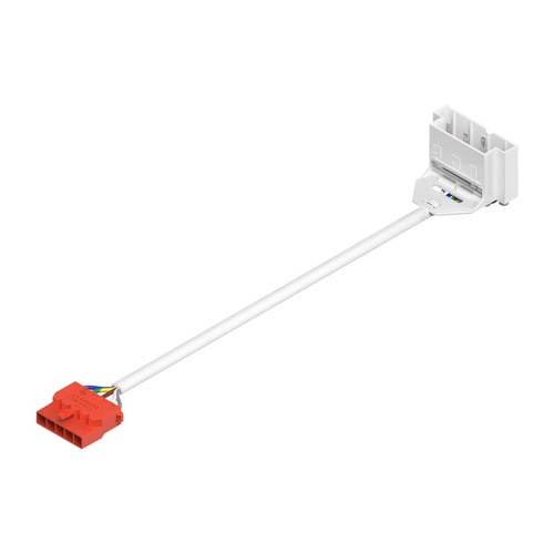 Patice a spojky - LA 1009203 RETRO CON 5P102 Konektor 5pólová zástrčka - BIG WHITE (SLV) - foto 1