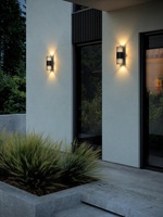 Nástěnná - NOR 2418121203 Aludra Double venkovní nástěnné svítidlo černá - NORDLUX