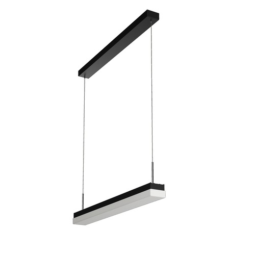 Podélná - OS MAT60554 MATAR LE1 závěsné plastové svítidlo černá / bílá IP40 4000 K 13W LED - OSMONT - foto 1