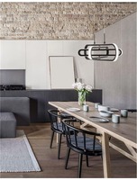 Dekorativní - NV 9110351 Závěsné svítidlo ARTE matný černý hliník a akryl LED 50W 230V 3000K IP20 stmívatelné - NOVA LUCE