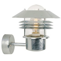 Nástěnná - NOR 25091031 Venkovní nástěnné svítidlo Vejers 1x60W E27 galvanizovaná čirá - NORDLUX