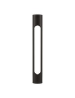 Sloupková - NV 9100917 Venkovní sloupkové svítidlo ELLERY černý hliník a akryl LED 12W 3000K 100-240V IP65 - NOVA LUCE