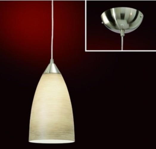 Subtilní - OR HL 6-1545/1 MARR Závěsné svítidlo 1x60W E27 satin/dekor Marron, pr. 15cm - ORION - foto 1