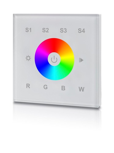 Ovladače pro vícebarevné LED pásky, RGB, RGBW - SLC S52033 Ovládání MCU RGBW dotykový nástěnný panel DALI IP20 - TLG - foto 1