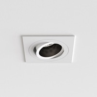 Hranatá - AST 1434004 Downlight svítidlo Pinhole Slimline Square nastavitelné protipožární 6W GU10 bílá - ASTRO Lighting