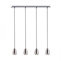 Vícečetná - RED R12084 BABADES IV závěsná matný nikl 230V GU10 4x50W - RED - DESIGN RENDL