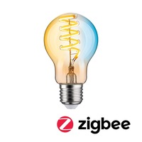 E27 - P 29155 Filament 230V Smart Home Zigbee 3.0 LED žárovka E27 7,5W měnitelná bílá stmívatelné zlatá - PAULMANN