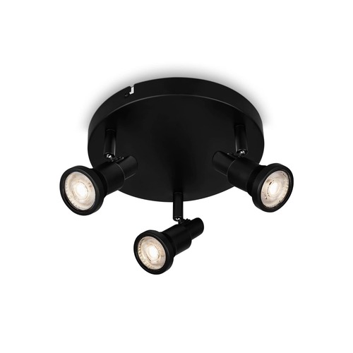 Koupelnová - BRI 2992-035R LED bodové svítidlo pr. 21 cm 3xGU10 4,8W 400lm černá - BRILONER - foto 1