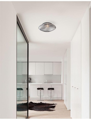 Dekorativní - NV 838124 Stropní svítidlo SENS stropní svítidlo šedé sklo E27 1x12W - NOVA LUCE - foto 1