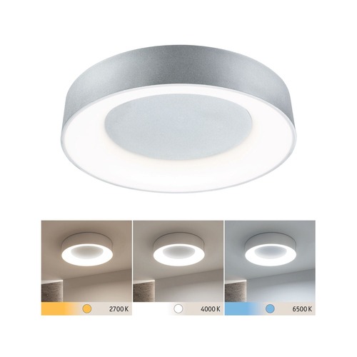 Kruhová - P 71095 LED stropní svítidlo Casca IP44 CCT 230V 23W hliník mat - PAULMANN - foto 1