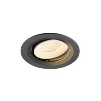 Kruhová - LA 1009653 NUMINOS® MOVE M Stropní vestavné svítidlo, 2700 K, 40°, IP20, kulaté, černé / bílé - BIG WHITE (SLV)