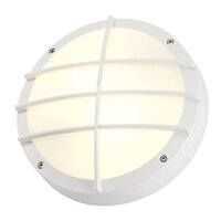 Nástěnná - LA 229081 Venkovní svítidlo BULAN mřížka nástěnná bílá 230V E27 2x25W IP44 - BIG WHITE (SLV)