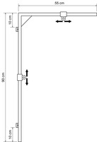 Venkovní profi motivy - DLED EFCON1A Nastavitelný držák motivů na sloupy VO