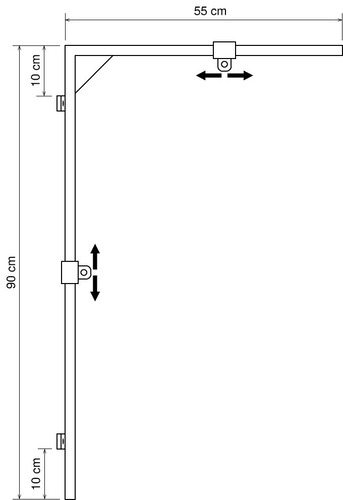 Venkovní profi motivy - DLED EFCON1A Nastavitelný držák motivů na sloupy VO - foto 1