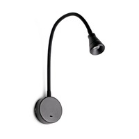 S ramenem - FARO 41030 BEL nástěnná lampa na čtení, černá - FARO