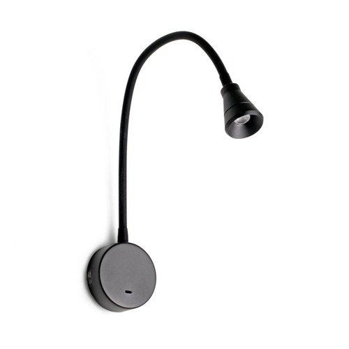 S ramenem - FARO 41030 BEL nástěnná lampa na čtení, černá - FARO - foto 1