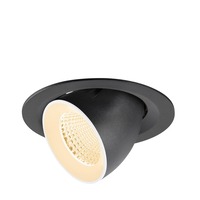 Kruhová - LA 1009545 NUMINOS® GIMBLE M Stropní vestavné svítidlo, 2700 K, 40°, černé / bílé - BIG WHITE (SLV)