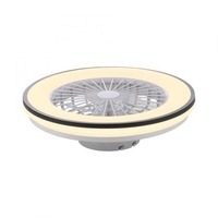 Kruhová - LD 14447-18 LED stropní ventilátor CCT RGB změna barev dálkový ovladač, RGB/2700-6500K - JUST LIGHT