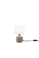 Stolní lampy dekorační - FAN I-BURANO-L-BG Stolní lampa Burano keramika, béžová, 1xE14, pr. 14 x H 22 cm - FANEUROPE