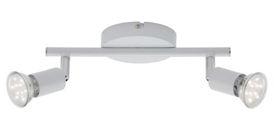 Bodová - BRI 2767-026 Bodové svítidlo 25,5 cm 2xGU10 6W 500lm bílé - BRILONER
