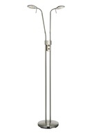 Stojací lampy - MAR 105583 Hudson LED stojací lampa ocel 2 ramena - Markslöjd
