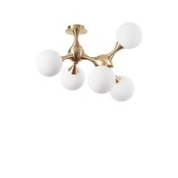 Dekorativní - ILUX 241050 NODI PL5 OTTONE SATINATO stropní svítidlo - IDEALLUX