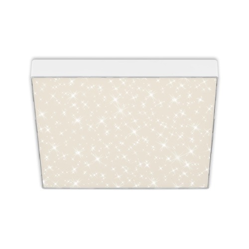 Hranatá - BRI 7078-416 LED stropní svítidlo hvězdné nebe, 28,7 cm, 21 W, bílé - BRILONER - foto 1