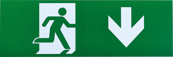 Spotřební materiál a příslušenství - Šipka dolů samolepky