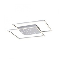 Hranatá - PN 6024-55 YUKI LED stropní svítidlo, barva ocel, dálkový ovladač, stmívatelné, CCT 2700-5000K - PAUL NEUHAUS