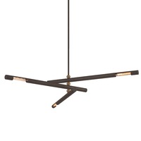 Dekorativní - HVLG F6886-CE Závěsné svítidlo HENDRIX kov bronz E27 3x13W - HUDSON VALLEY (Troy)