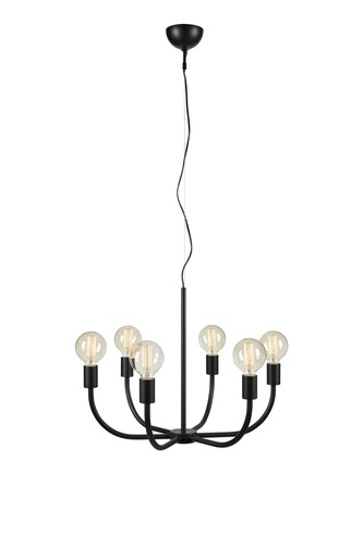 Kruhová - MAR 108290 Amistoso závěsné svítidlo černé 6 lamp - Markslöjd - foto 1