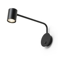 Bodová - RED R14486 FILIP s ramenem černá 230V GU10 5W - RED - DESIGN RENDL