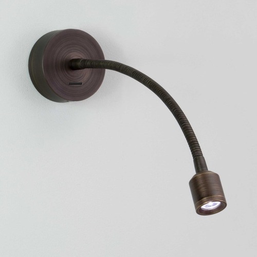 S ramenem - AST 1138011 Nástěnné svítidlo pro čtení Fosso s vypínačem LED 2.5W 3000K bronz - ASTRO Lighting - foto 1