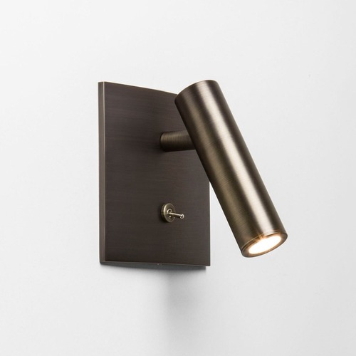 Zapuštěná - AST 1058085 Vestavěné nástěnné svítidlo Enna Square Switched LED bronz 4,5W - ASTRO Lighting - foto 1