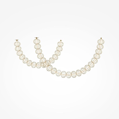 Dekorativní - M MOD216PL-L42G3K Závěsné svítidlo Golden Cage 3000K 117W teplá bílá 6400lm zlatý kov - MAYTONI - foto 1