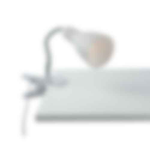 Stolní lampy s klipem - FAN I-LOGIKO-C BCO Nástěnné svítidlo Logiko s klipem, bílé, 1 x E14, 11,5 x 7,3 x 36,5 cm - FANEUROPE - foto 1