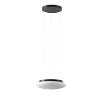 Kruhová - OS SAT67928 SATURN LE1 závěsné skleněné svítidlo černá / bílá IP20 4000 K 16W LED - OSMONT