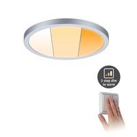 Koupelnová - P 92991 LED vestavné svítidlo Areo VariFit IP44 kruhové 175mm 13W matný chrom WarmDim 3-krokové-stmívatelné - PAULMANN
