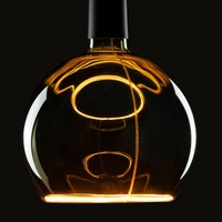 E27 - LA 1008164 LED plovoucí glóbus 200 LED žárovka, kouřově černá, E27, PHASE, 6W, 1900K - BIG WHITE (SLV)