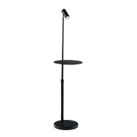 Stojací lampy - FAN I-RELAX-PT NERO Stojací lampa Piantana Relax nastavitelná, černá/mramor, 1xGU10, 35 x 150 cm - FANEUROPE