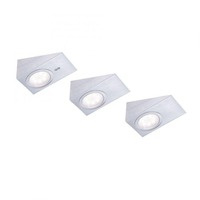 Přisazená - LD 84111-55-3 THEO LED skříňkové svítidlo, ocel, 3-ramenné, klínovité, moderní 3000K - LEUCHTEN DIREKT / JUST LIGHT